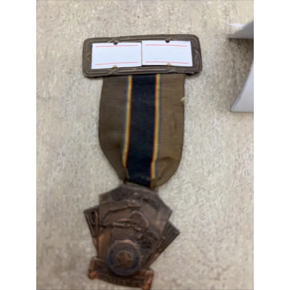 1940 MichiganAmerican Legion 22nd National Convention Badge Medal With Name Tag